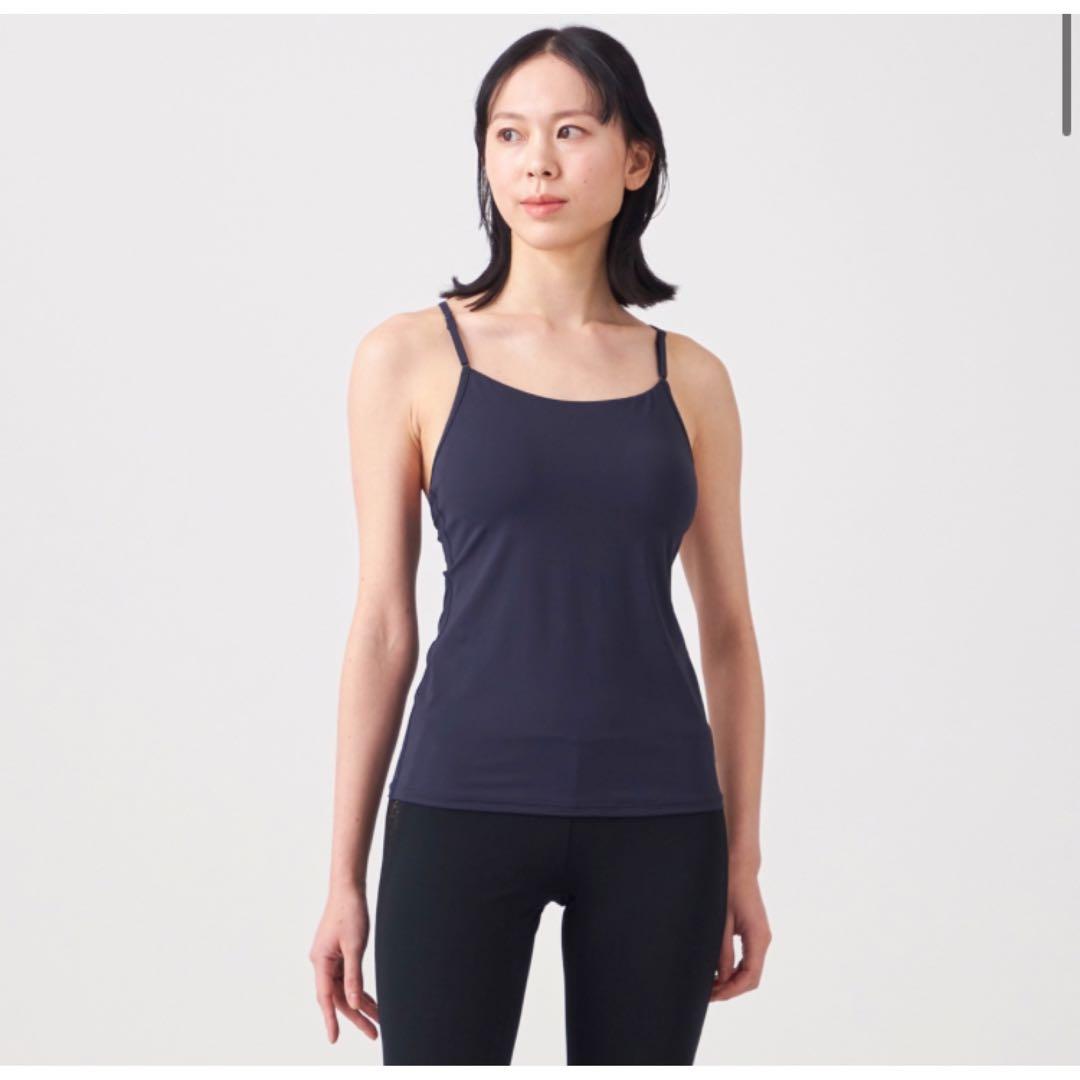 《美品》Chacott スキンロングトップ ネイビー M 【C BASIC】