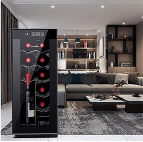 新品 12本収納 ワインセラー ペルチェ静音式　縦置き横置き対応　 ワインセラー