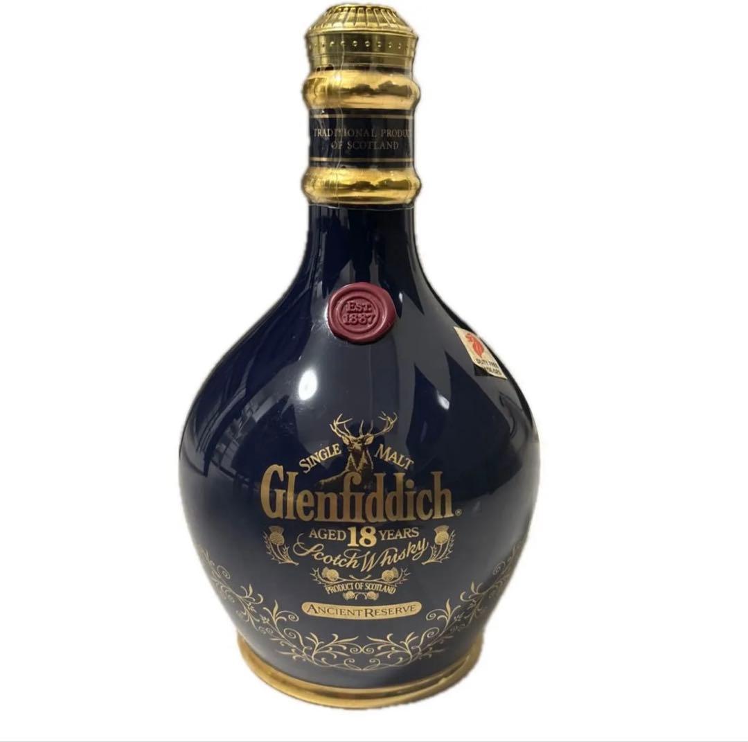 Glenfiddich グレンフィディック 18年 陶器ボトル 未開封 液面低下