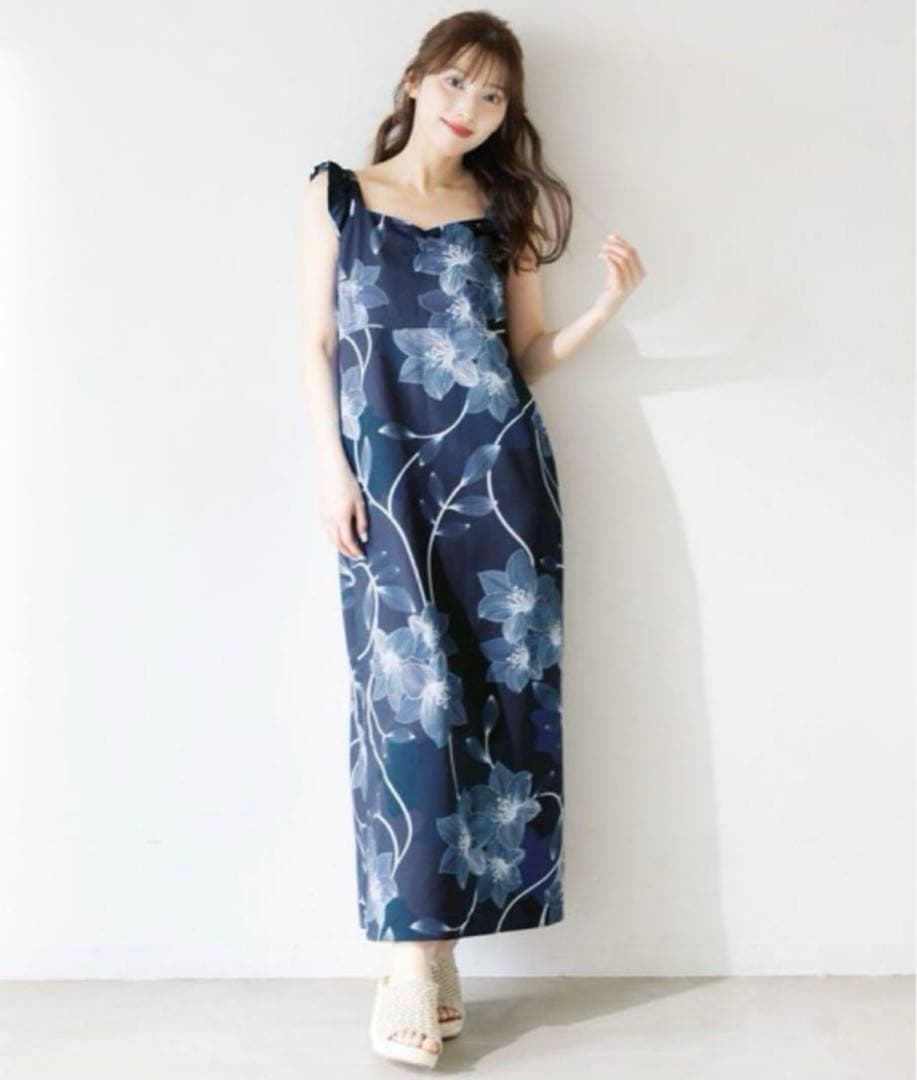 【美品】Dita ディータ 夏夜の百合しらべ ワンピース浴衣3点セット