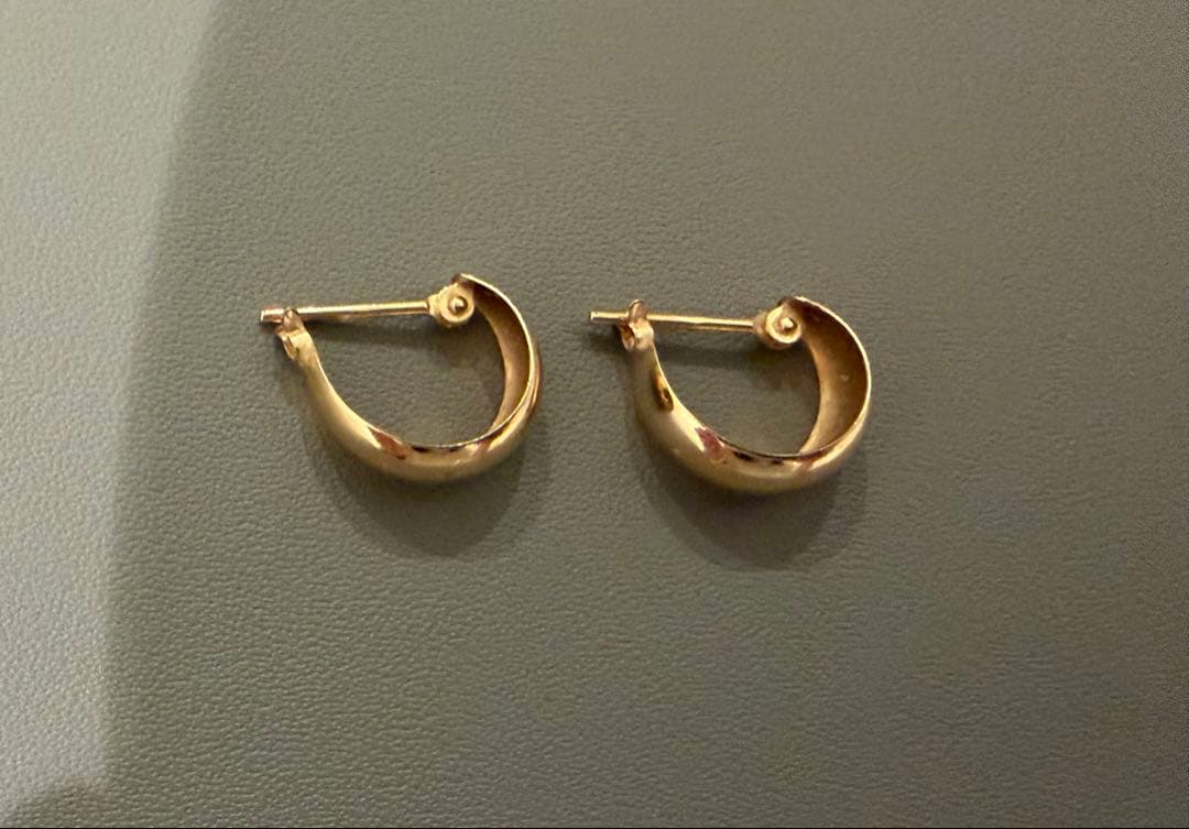 festaria k10yg フープピアス