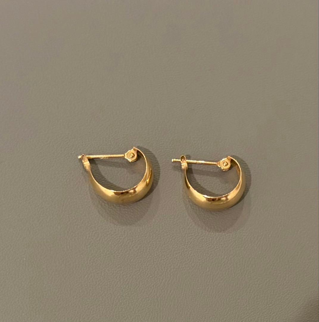 festaria k10yg フープピアス