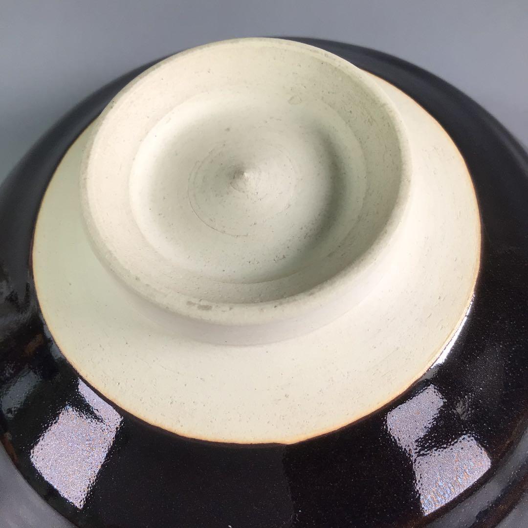 Ｒ５４７　茶碗　『京焼』『土渕善丕氐造』『木の葉天目茶碗』　抹茶碗　共箱　茶道具