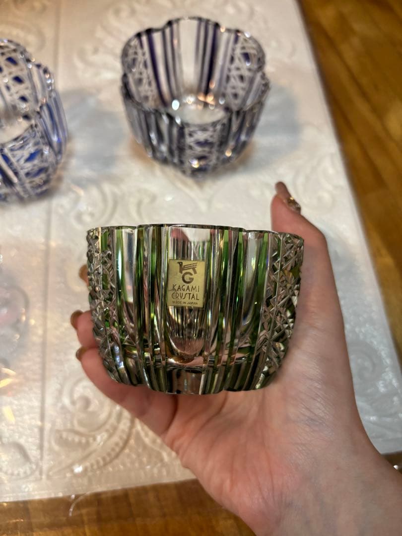 KAGAMI CRYSTAL サンクラール/色変わり切子グラス/カップ