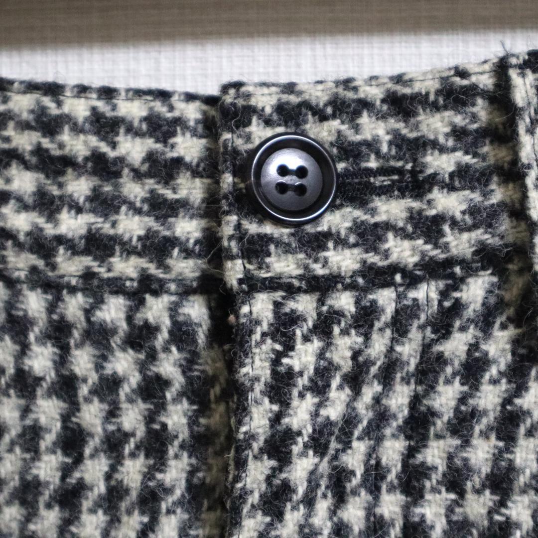 【未使用・美品】トリコ コムデギャルソン ウール100％ スカート 黒 白