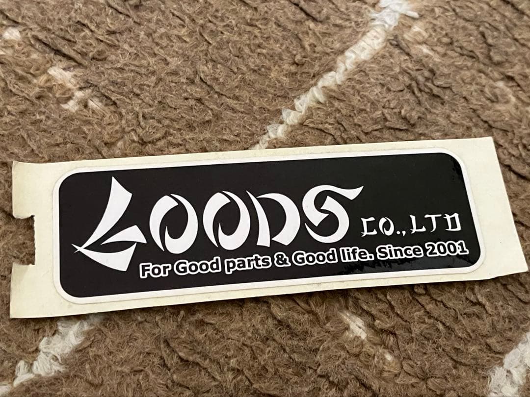 sr400 タンク　GOODS FRPタンク　ステッカー