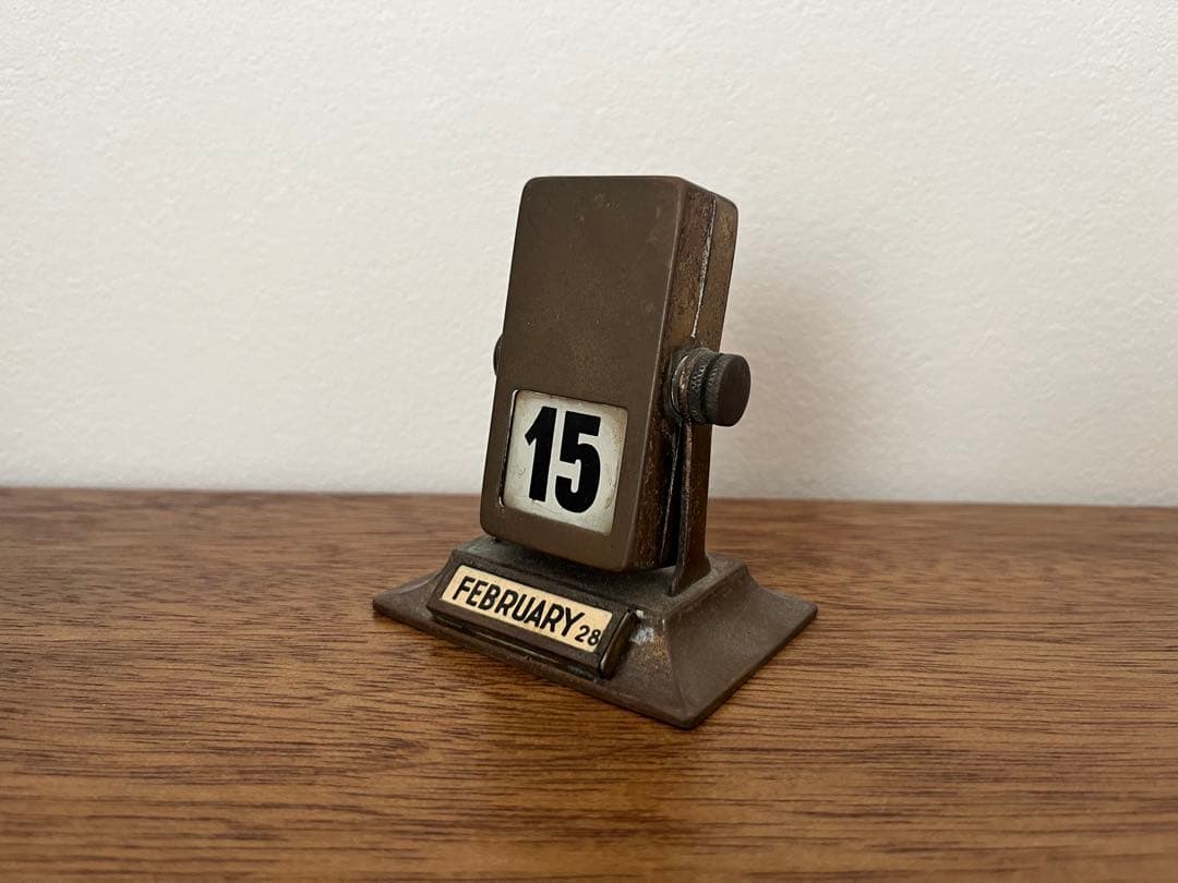 万年カレンダー 卓上 パタパタカレンダー　アンティーク