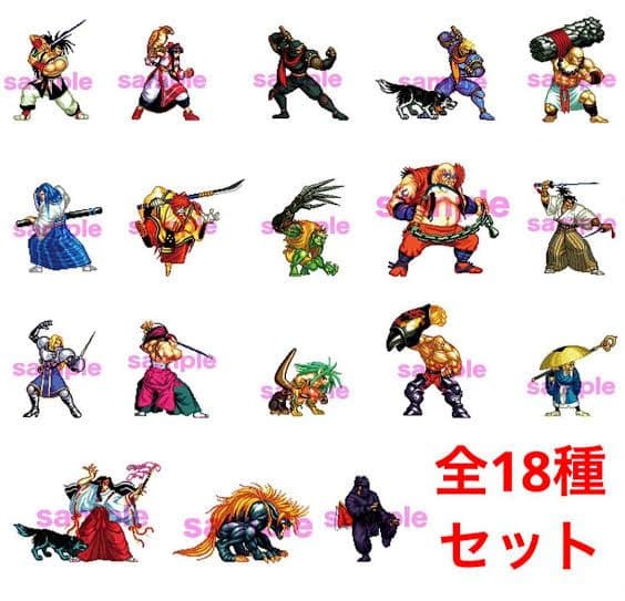 真サムライスピリッツ 　アクリルスタンド　全18種類　コンプ品　SNK