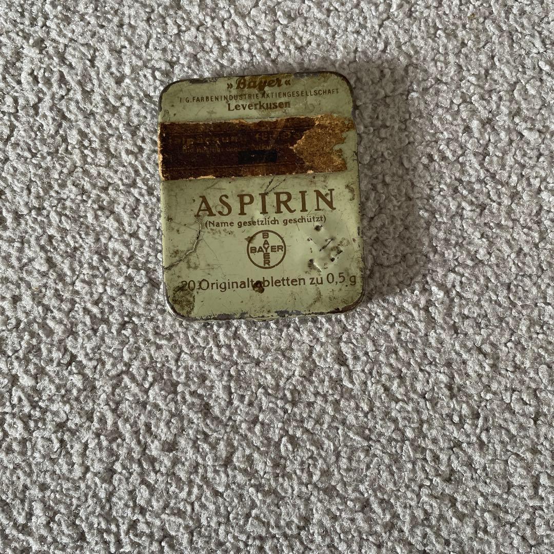 Bayer ASPIRIN ブリキ缶