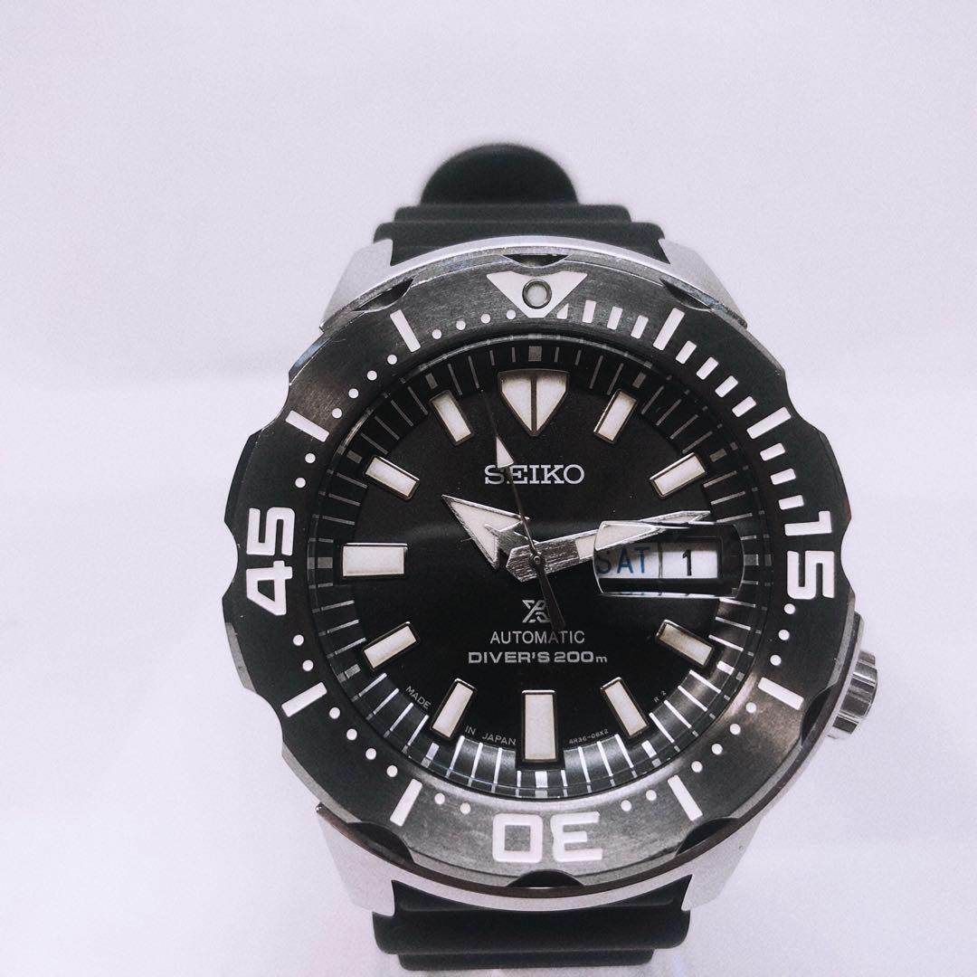 SEIKO SBDY035 4R36-07N0 モンスター 自動巻 ブラック