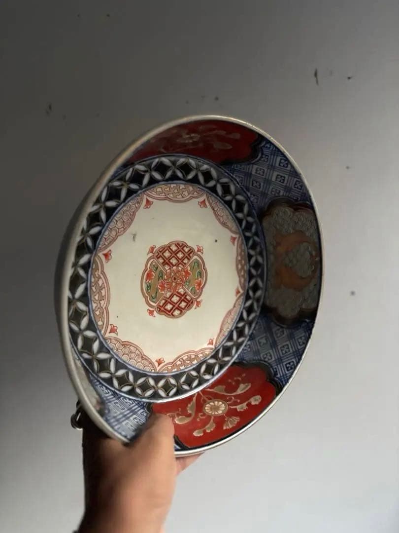 639 骨董 アンティーク 古伊万里 染付 豪華絢爛 色絵鉢 幕末 正月 おせち