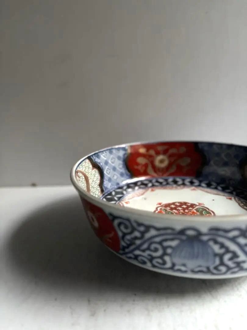 639 骨董 アンティーク 古伊万里 染付 豪華絢爛 色絵鉢 幕末 正月 おせち