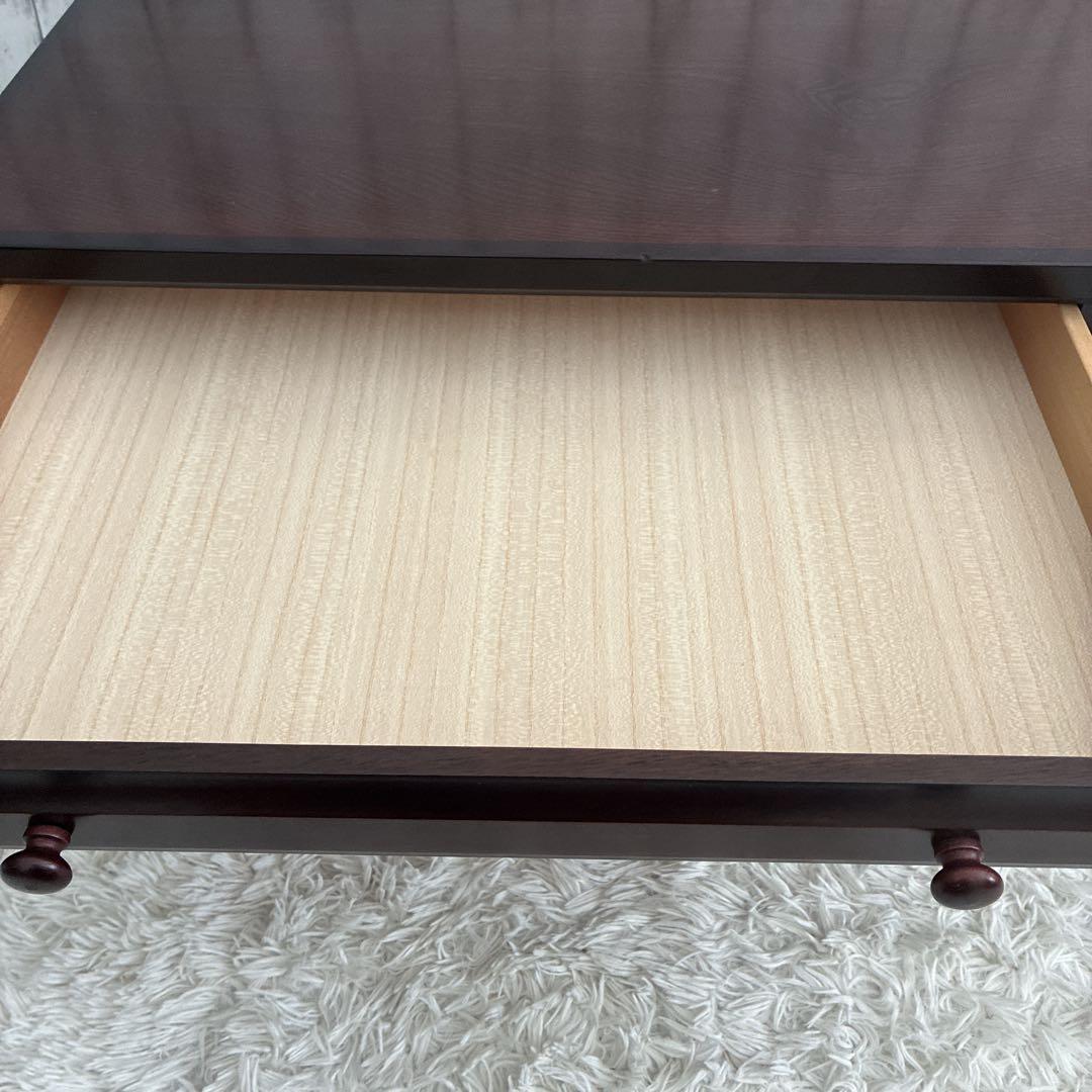 民芸調文机 書斎机 昭和レトロ アンティーク サクラ