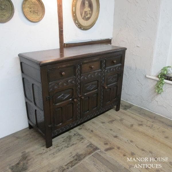 イギリス アンティーク 家具 サイドボード キャビネット 店舗什器 6801d