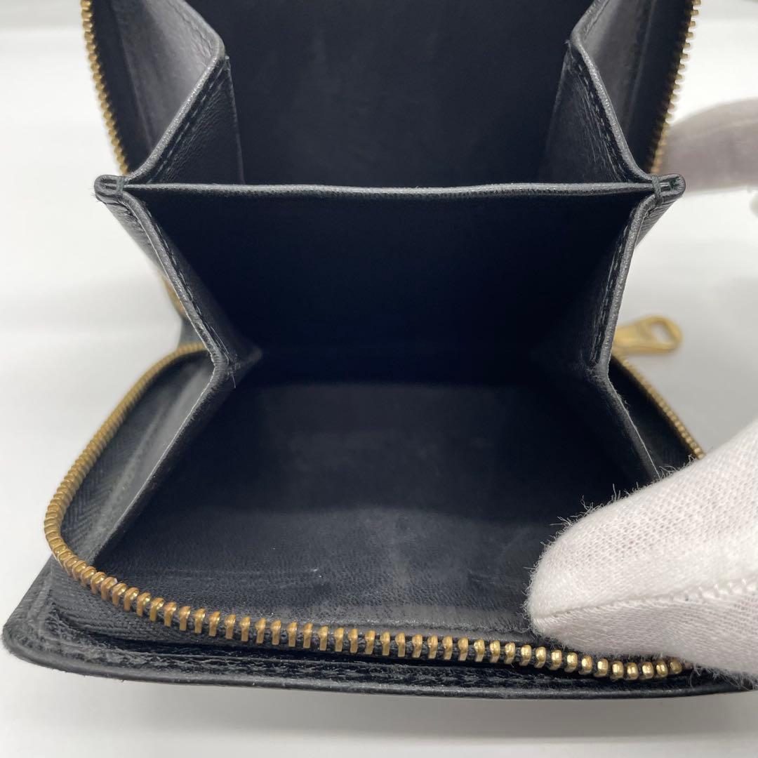 【良品】 LOEWE ロエベ アナグラム レザー 折り財布