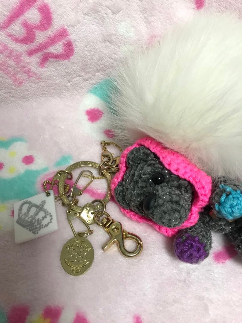 安室奈美恵さん　ファーキーホルダーセット　clasky