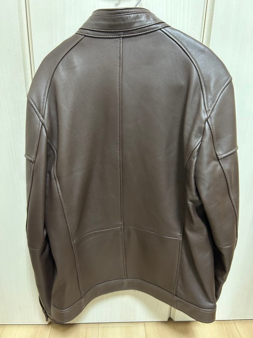 ラトルトラップ ブラウン ラムレザー　シングルライダース