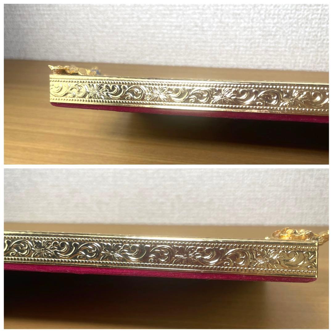 ヴィクトリアンミラートレイ アンティーク調 ジュエリーホルダー 鏡 小物皿