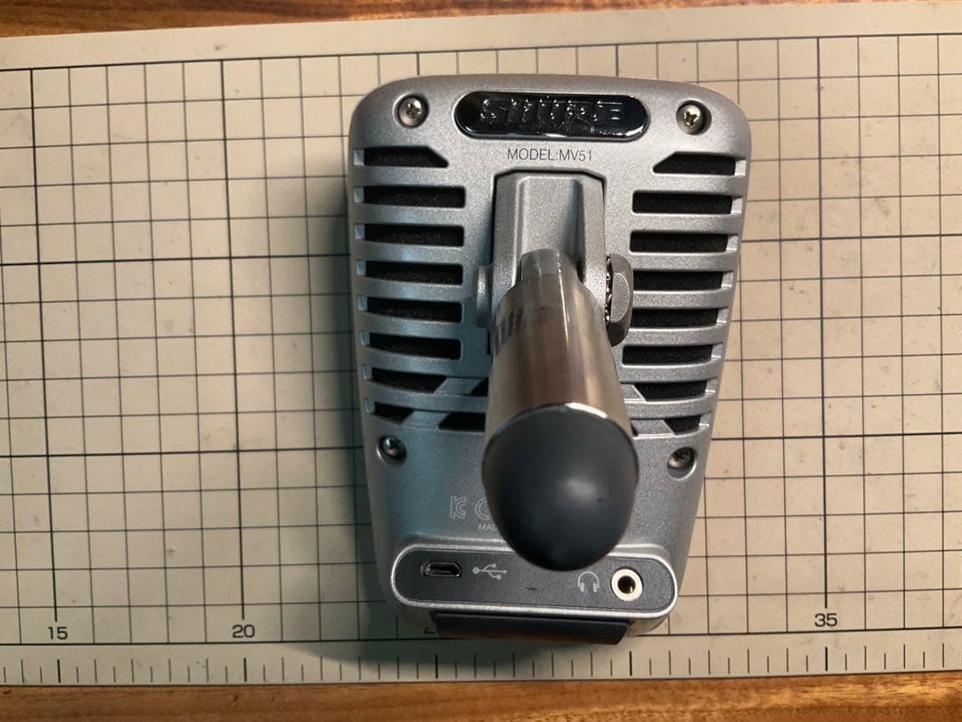 SHURE コンデンサーマイク シルバー　MV51