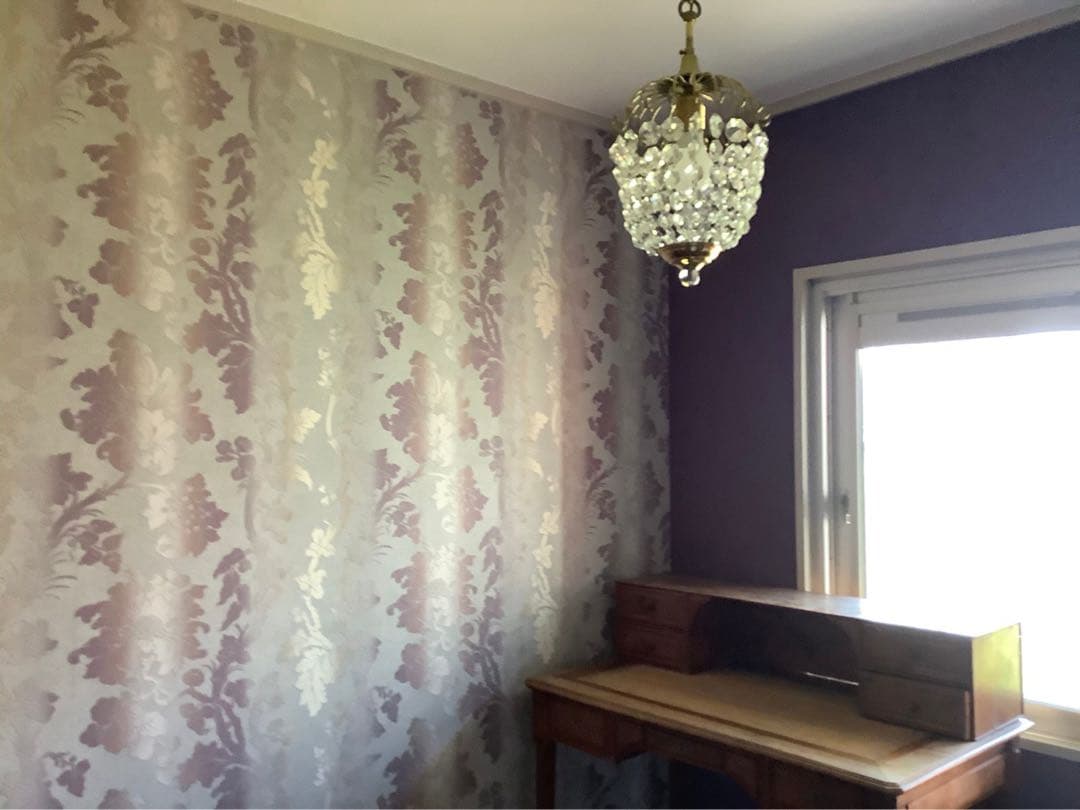 フランスアンティーク　ガラスドロップシャンデリア