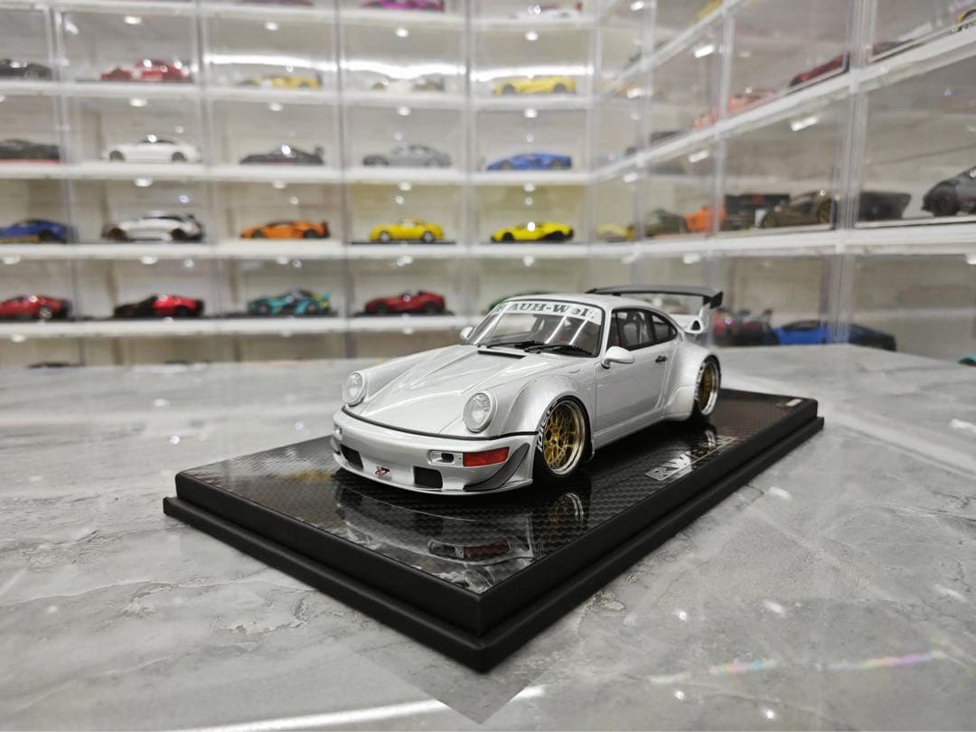 TGM モデル 1/18 ポルシェ 964 RWB シルバー ミニカー