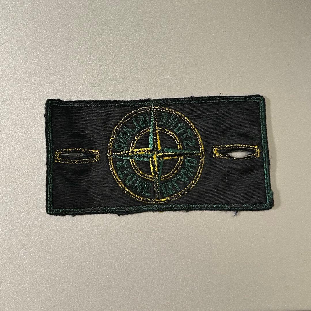 stone  ワッペン グリーンエッジ ボタン