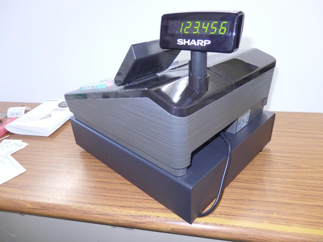 6121 美品 設定無料 22年製 シャープ XE-A207B-B レジスター