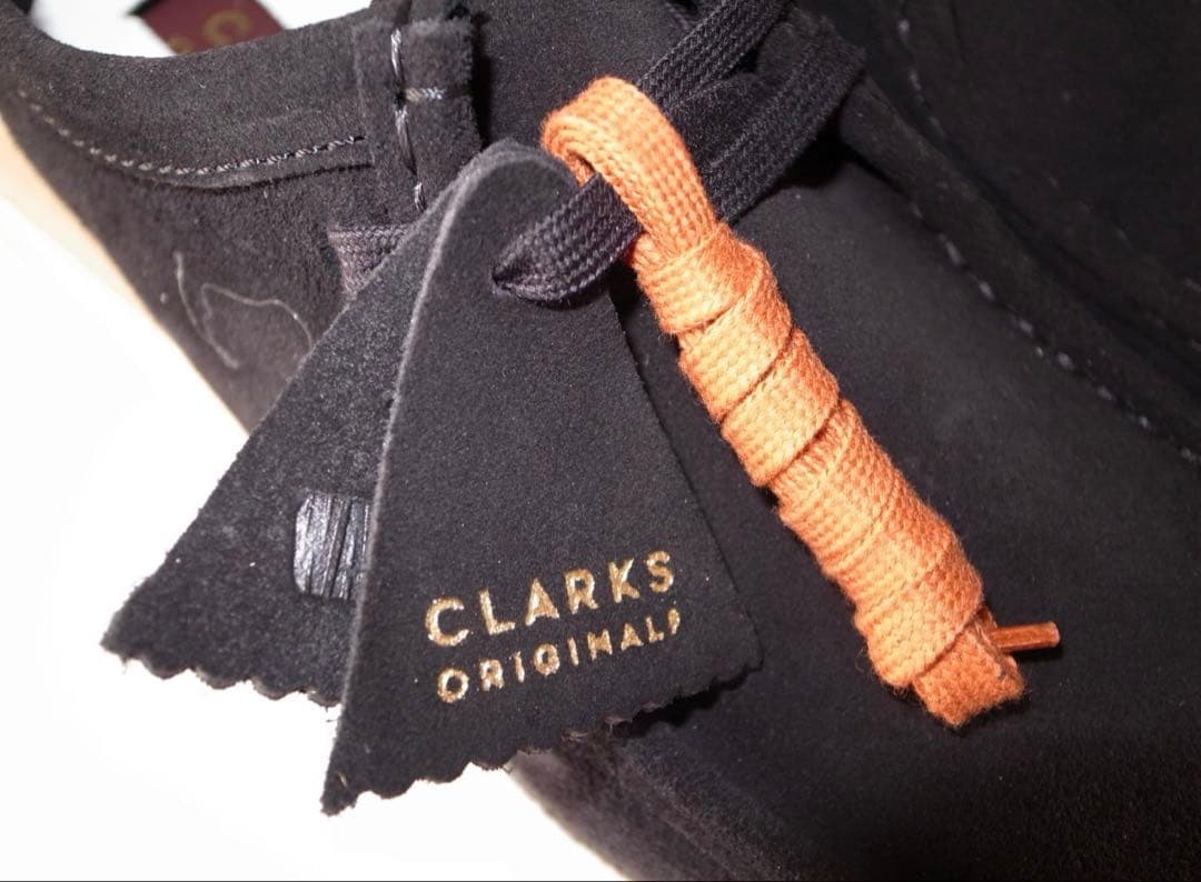 【新品】Clarks ブラック Wallabee 25.5 クラークス ワラビー