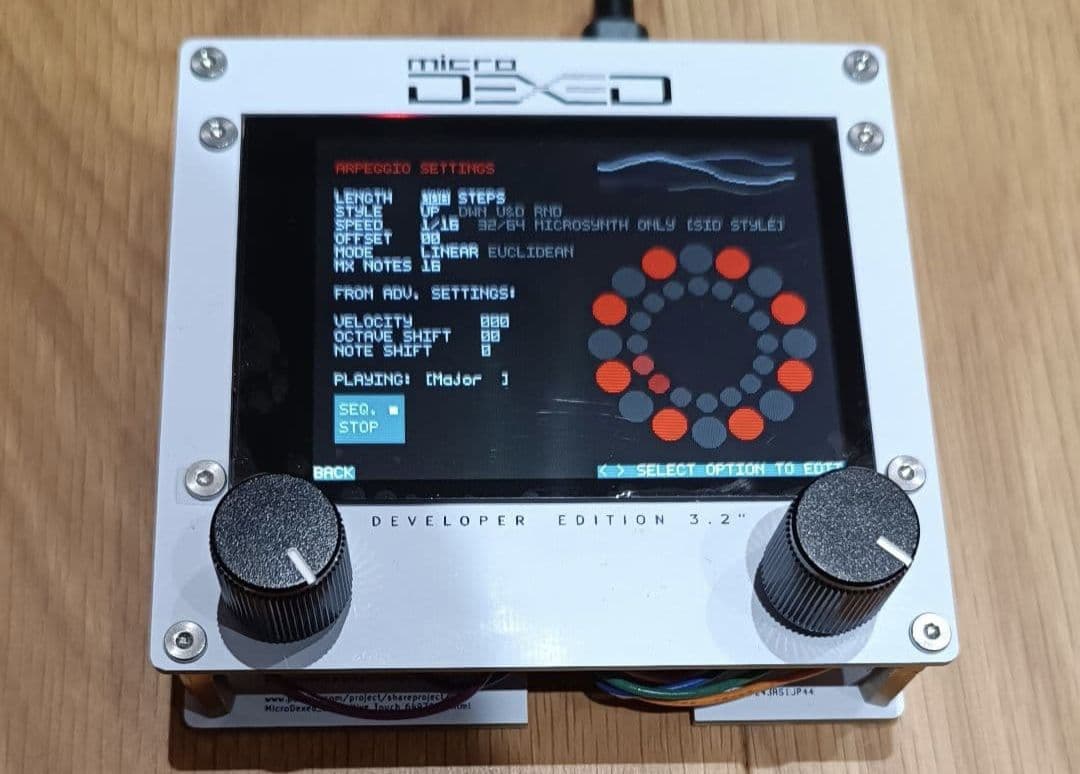 MicroDexed Touch　音源モジュールシンセサイザー