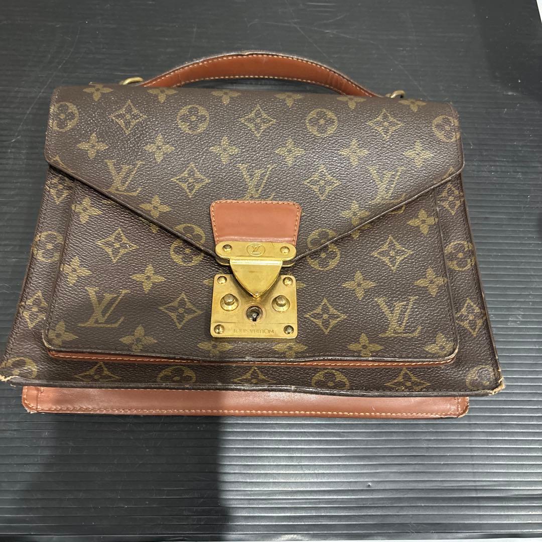 ⚫️ヴィンテージ⚫️ルイヴィトンモノグラム・モンソー　バック　訳ありジャンク
