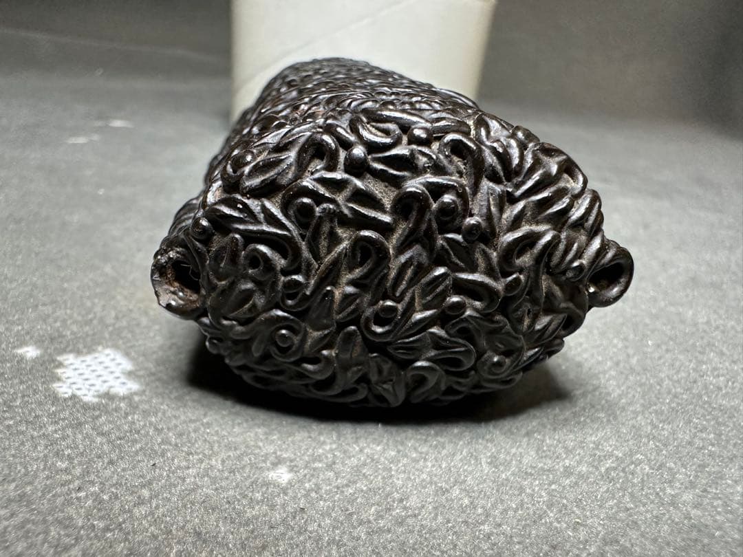 印籠　漆塗　木彫り　置物　古美術品　 細密細工　骨董　アンティーク　彫刻 工芸品