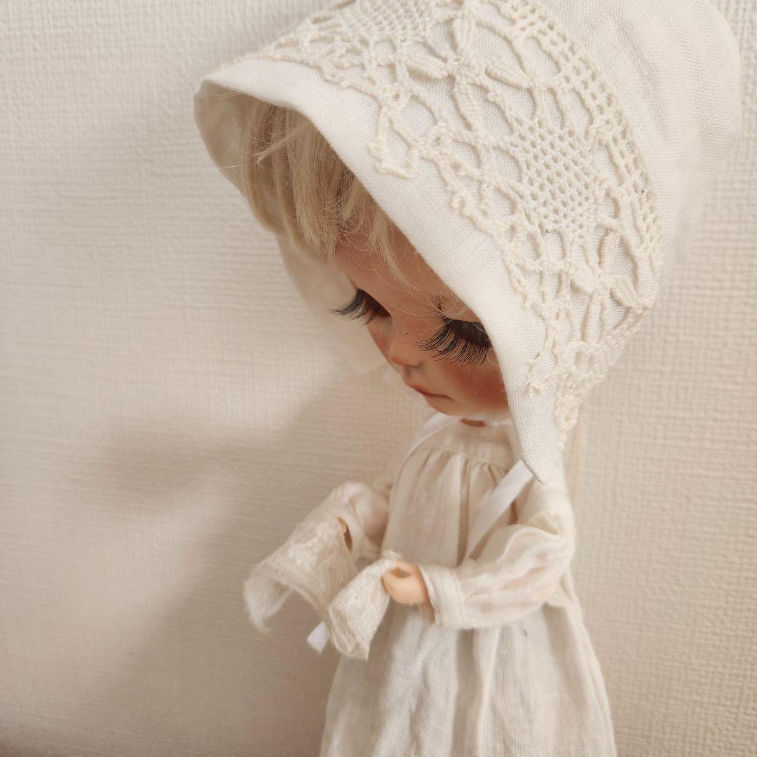 ブライス用 アウトフィット ボンネット ワンピース 3点セット