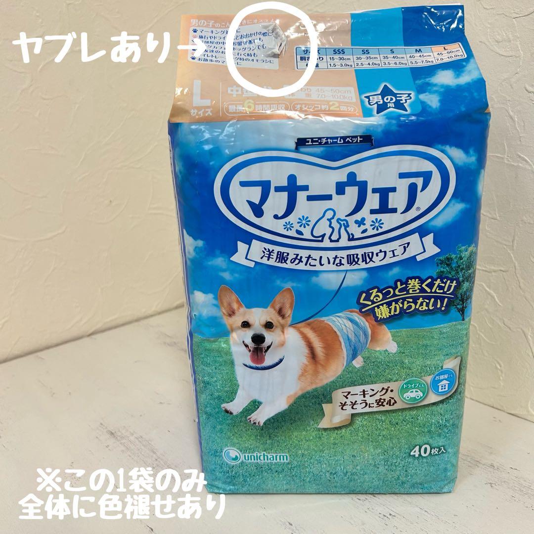 AIMI　いぬ用マナーウェア　男の子用　Ｌサイズ　12袋セット