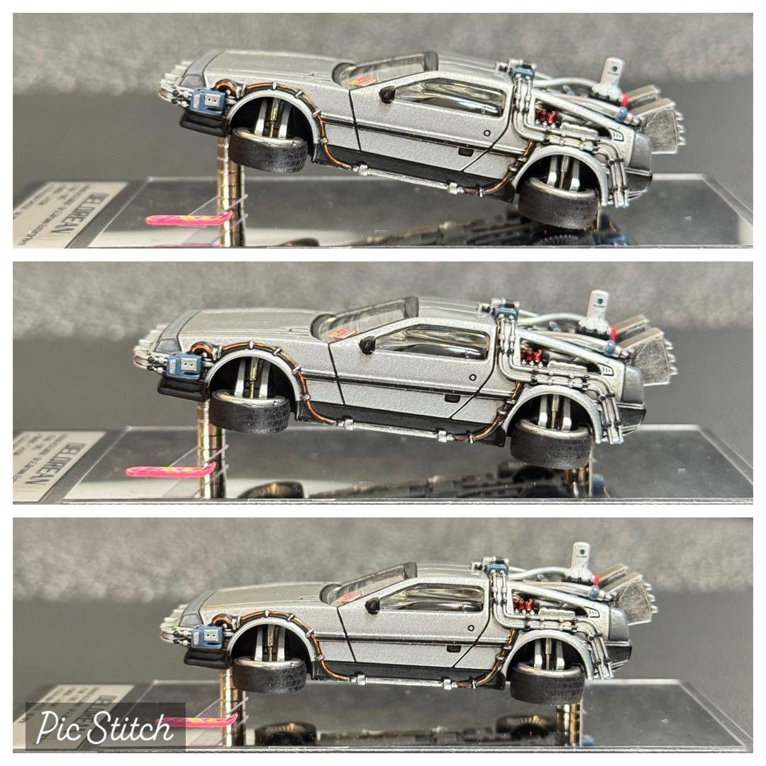 キャラウィール デロリアン Ⅱ カスタム品 1/64 バックトゥザフューチャー