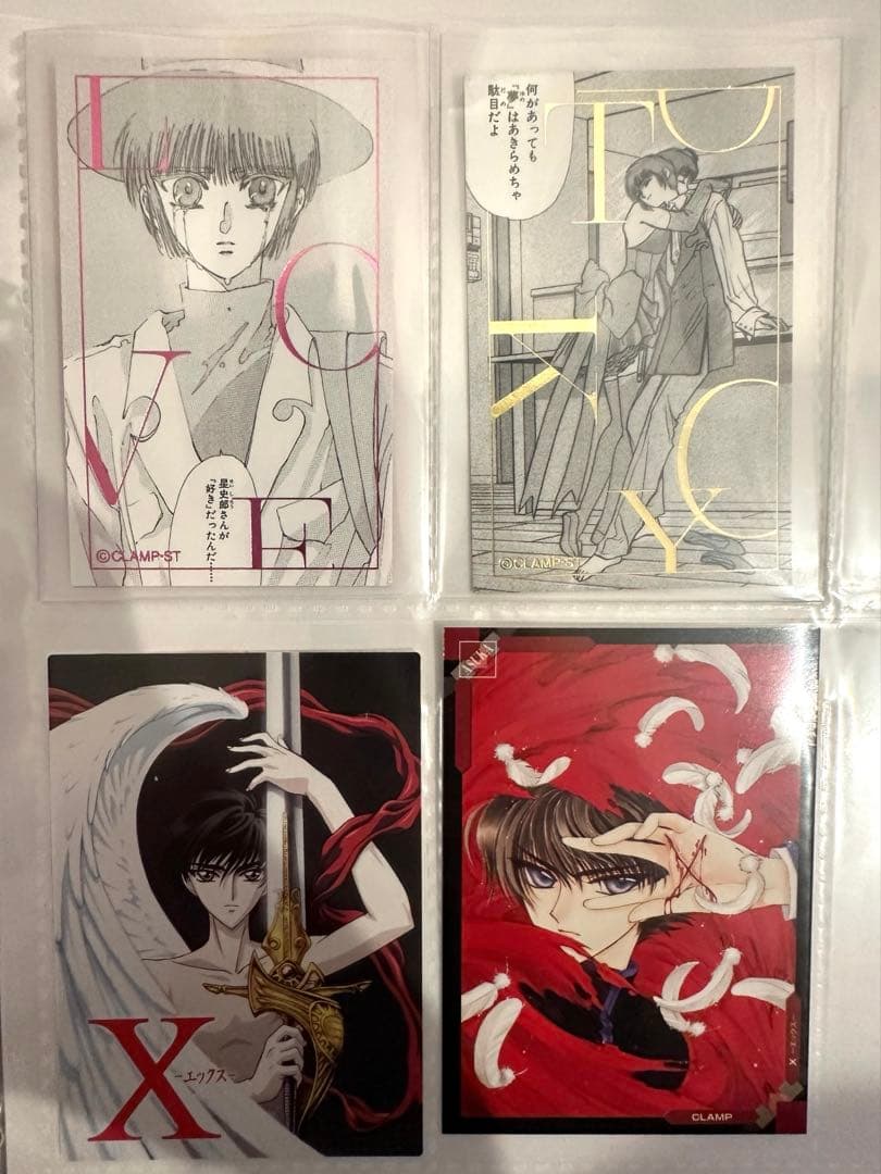 CLAMP X トレカ　まとめ売り80枚　カードホルダー付き