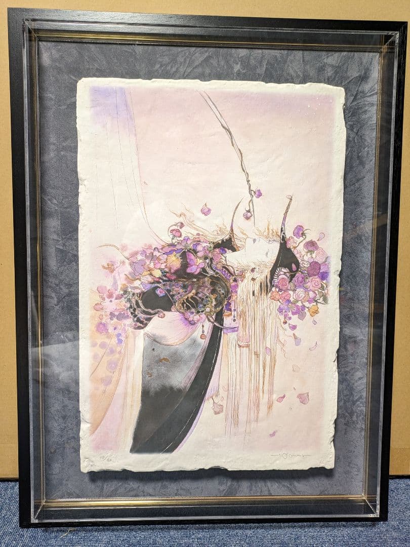 最終値下げ！ 天野喜孝 薔薇姫フレスコ画 作品証明書付き