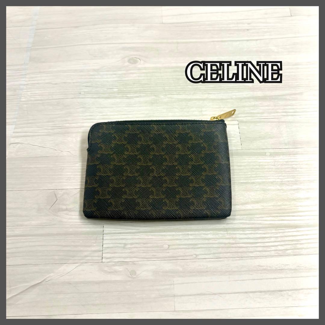 【極美品】CELINE セリーヌ　トリオンフ　ケース　キャンバス