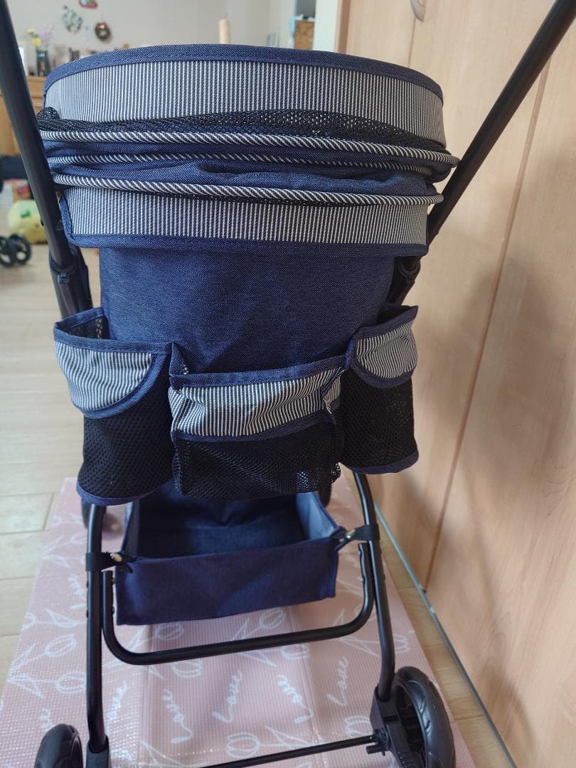 GEX ペットカート　わんわんカート スーパーライト （デニム柄）