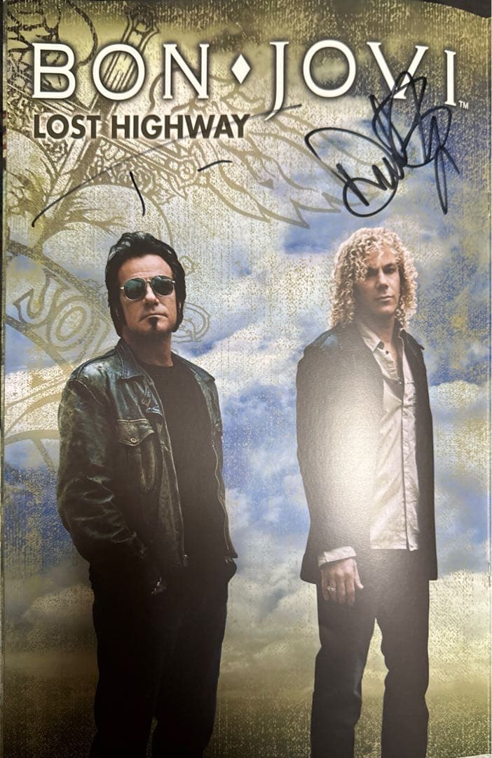 BON JOVI LOST HIGHWAY 直筆サイン入りツアーパンフレット