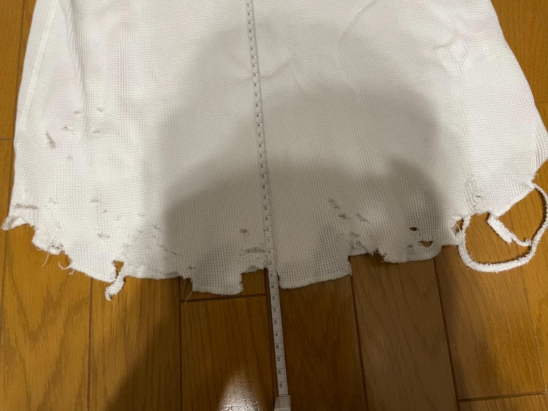 トップス ANCELLM 25SS DAMAGE WAFFLE TANK TOP 1