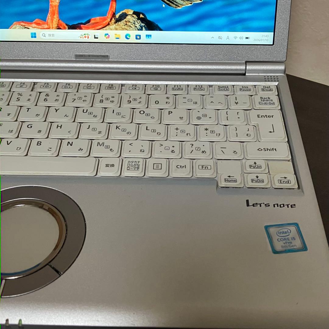 Let's note Win11 8世代i5/RAM8GB/SSD256GB 5