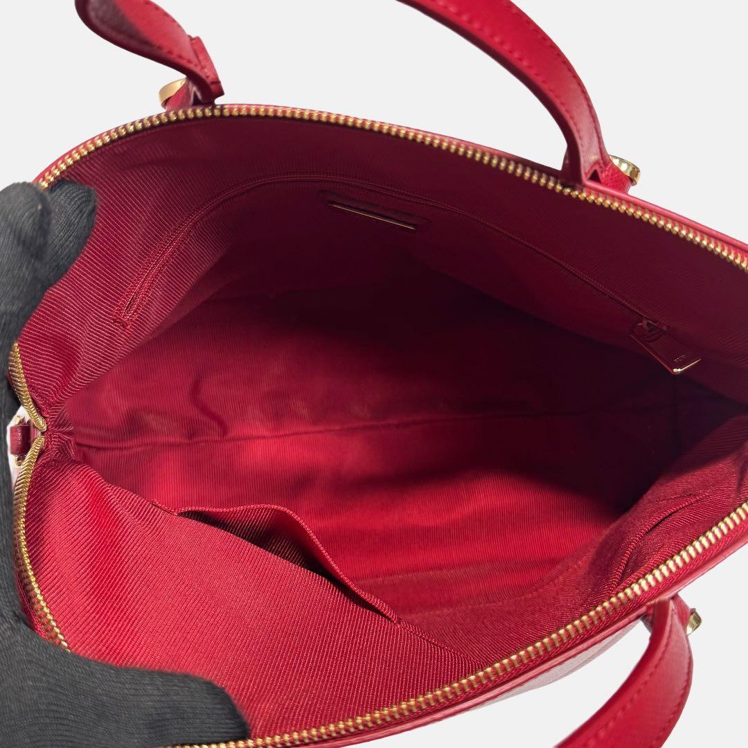 極美品✨ フルラ　パイパー　2way ショルダーバッグ　トートバッグ　赤系