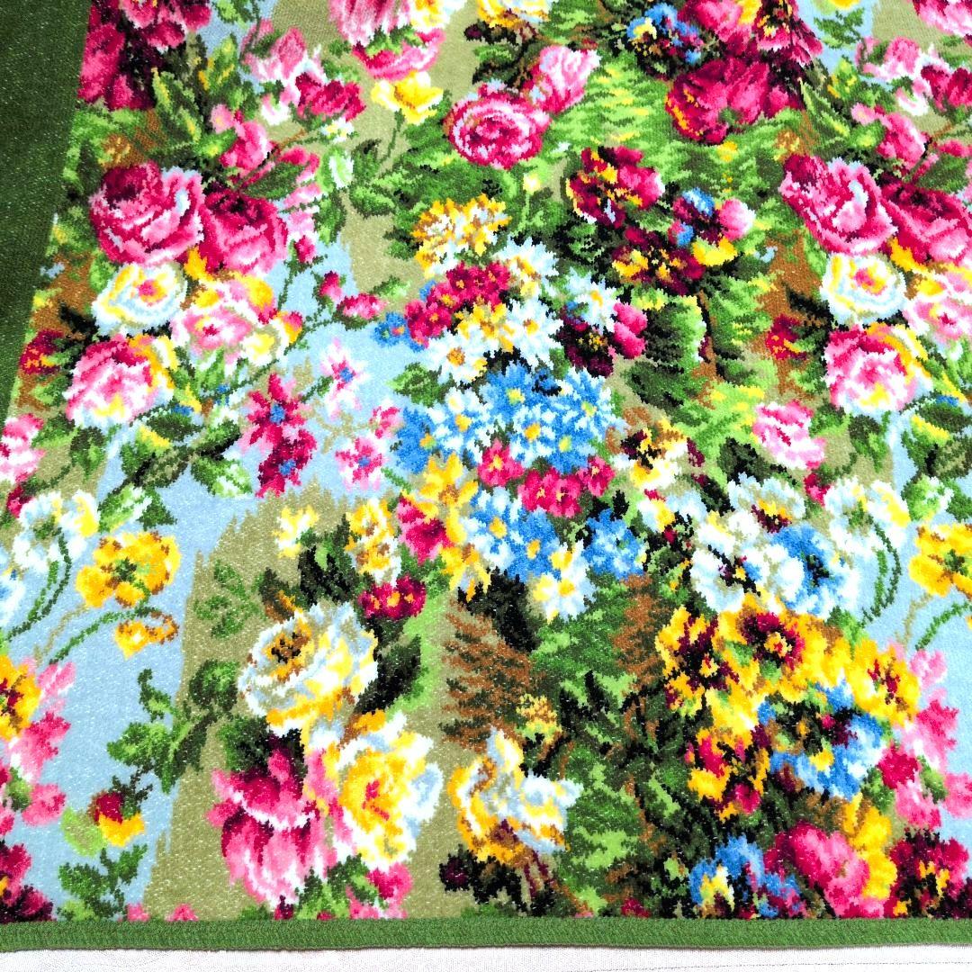 【新品・未使用】FEILER マルチカバー 花柄 75x75cm