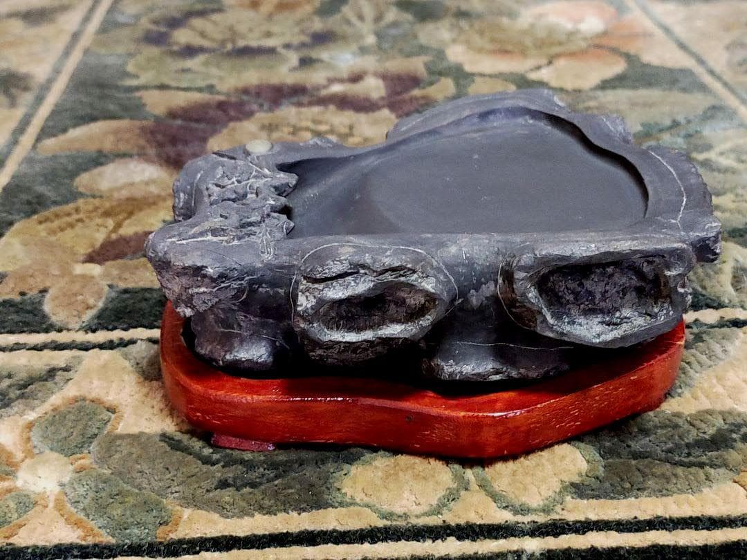 ♥中国　端渓　硯　石眼あり　端渓硯　骨董品