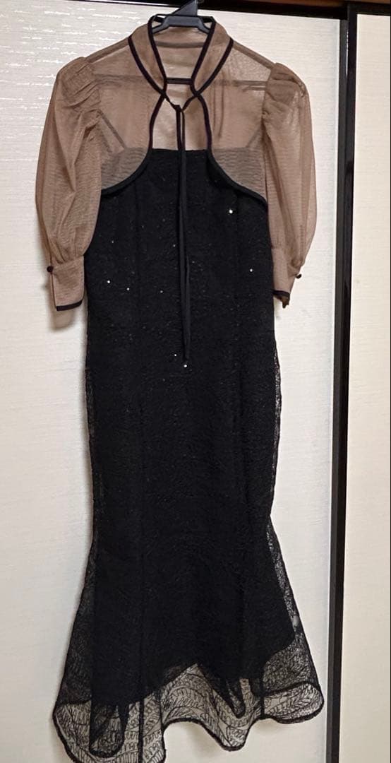 Leja スパンコールボタニカルマーメイドボレロ2WAYワンピースドレス