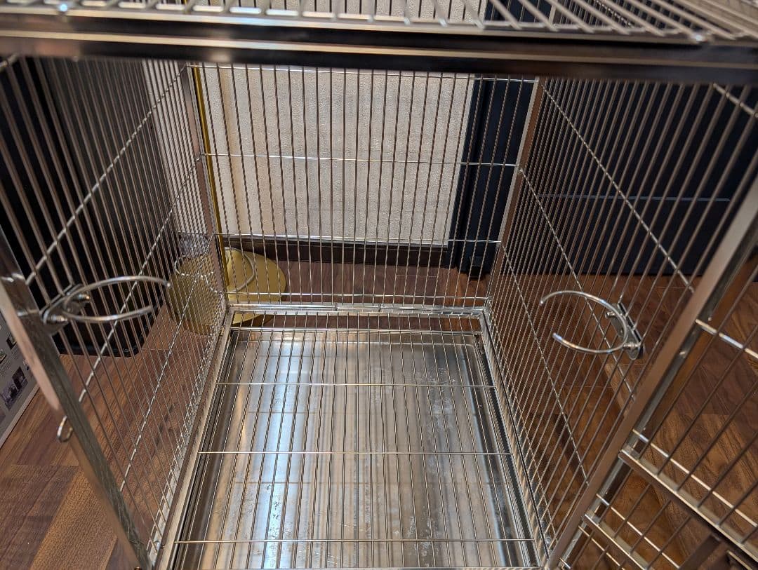 直接手渡し可能　こんぱまる　ステンレス製バードケージ大(細) Y212