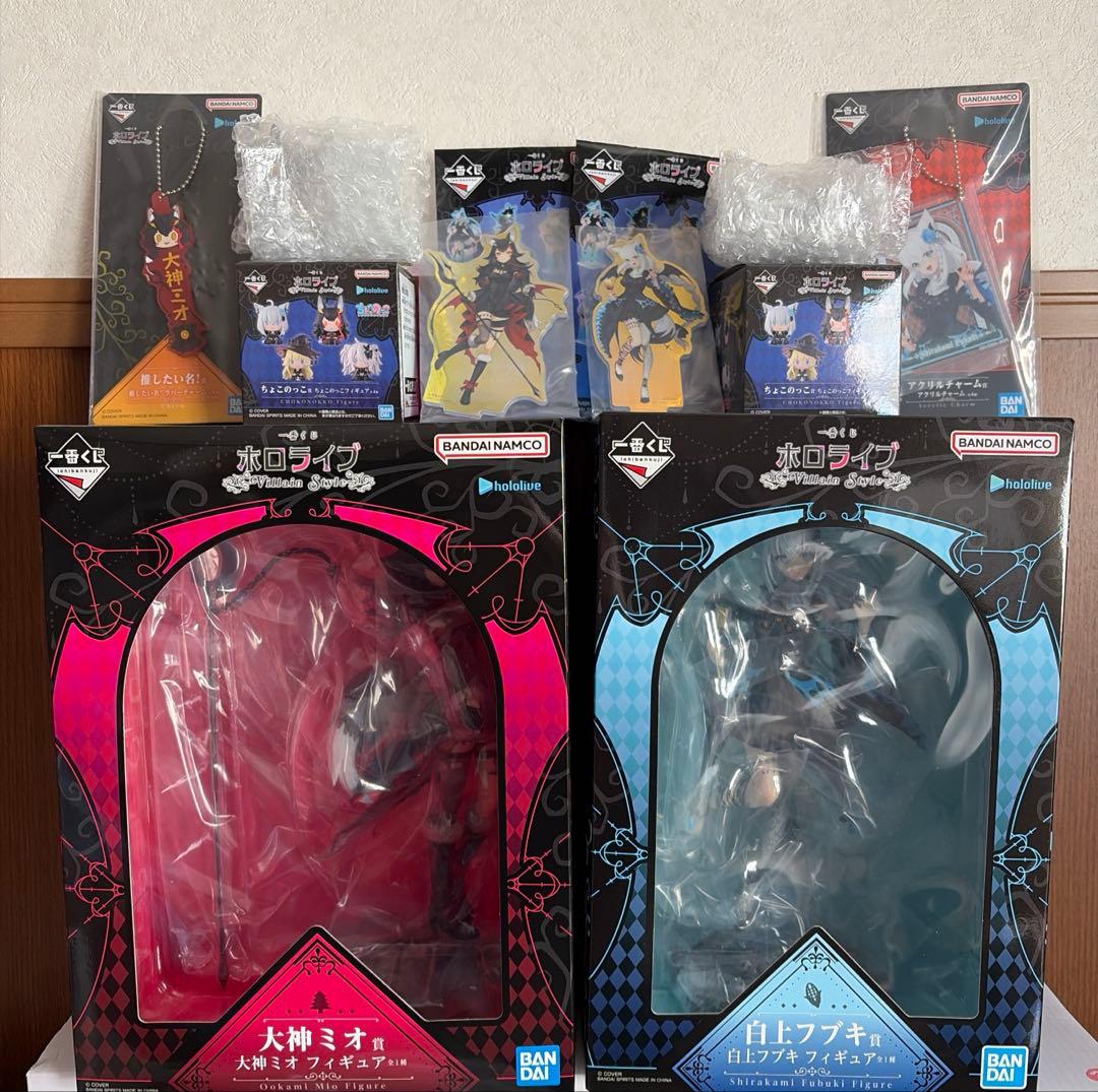 ホロライブ 大神ミオ 白上フブキ　フィギュア 2体セット　一番くじ