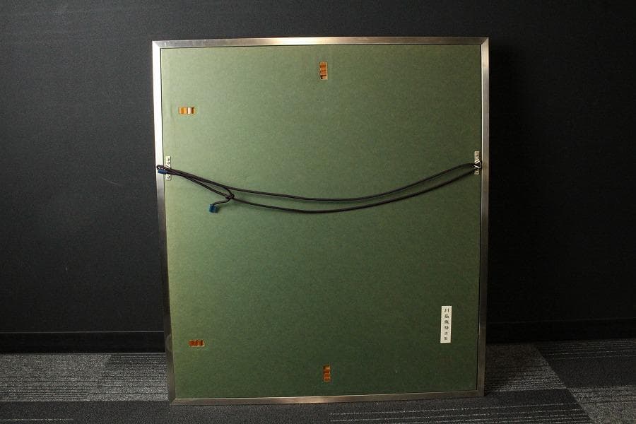 京都 西陣 川島織物 薔薇 額装 希少品 呉服屋蔵 美品(K-LC926)