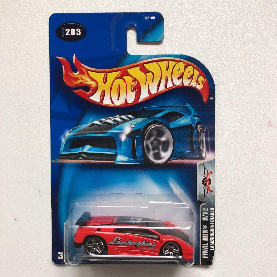 ホットウィール　ランボルギーニ　Ｖ１２モデル　４台セット　未開封品