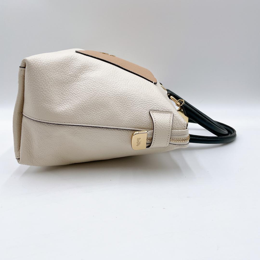 極美品 COACH 2WAYバッグ エマ サッチェル ショルダー 　f425